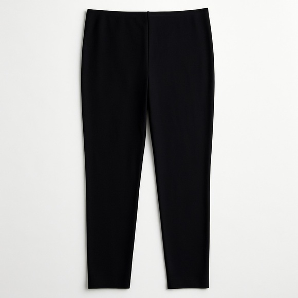 Chico’s Black Pull-On Stretch Leggings Slimming Comfort Size 1R (US 8) - Picture 1 of 4